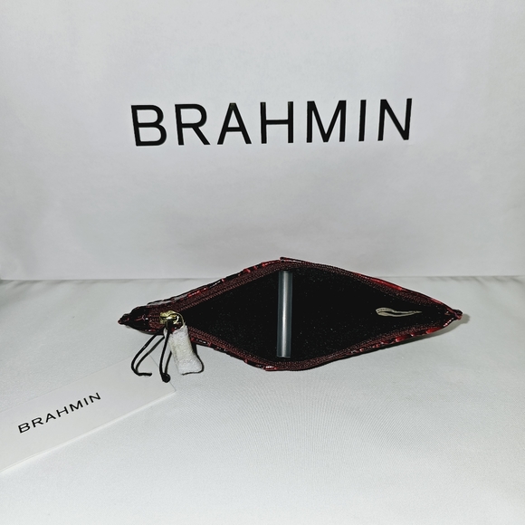 NWT Brahmin Rose Ombre All Over Marley Crossbody & Credit Card Wallet - Picture 14 of 15